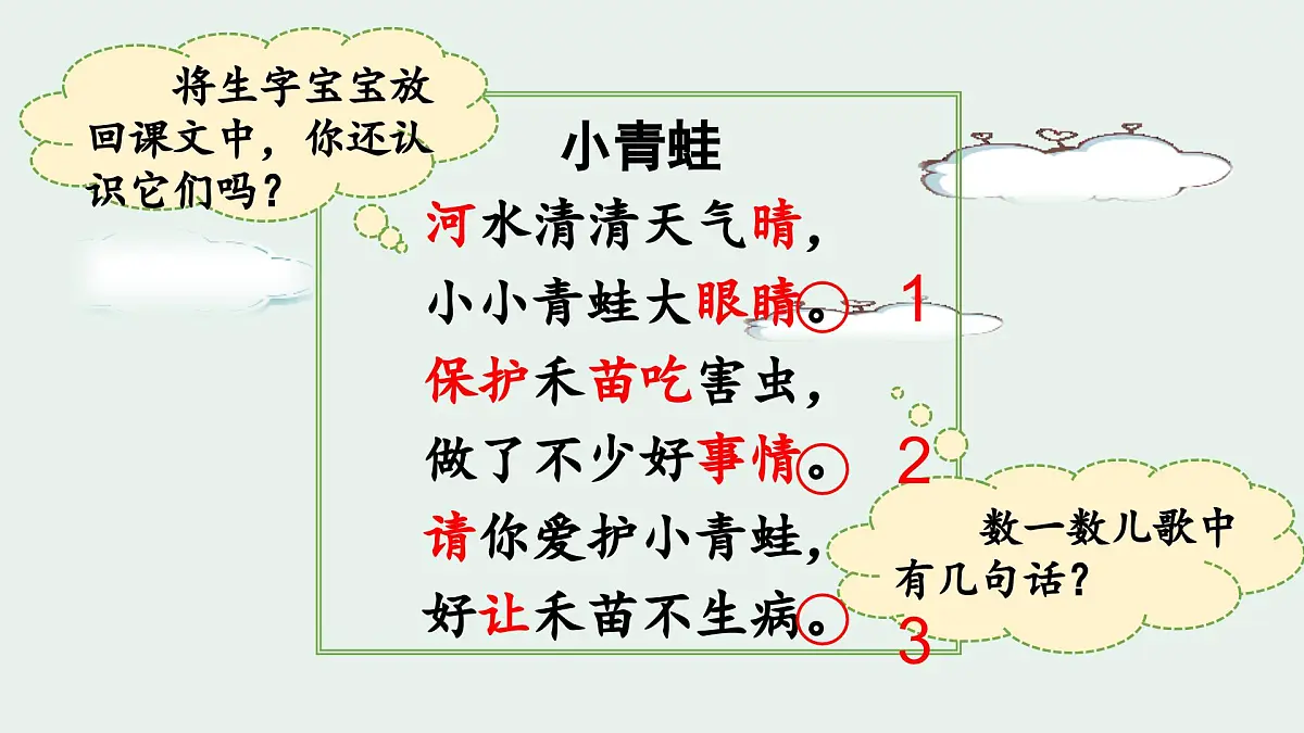 （教学课件）识字3 小青蛙第5页