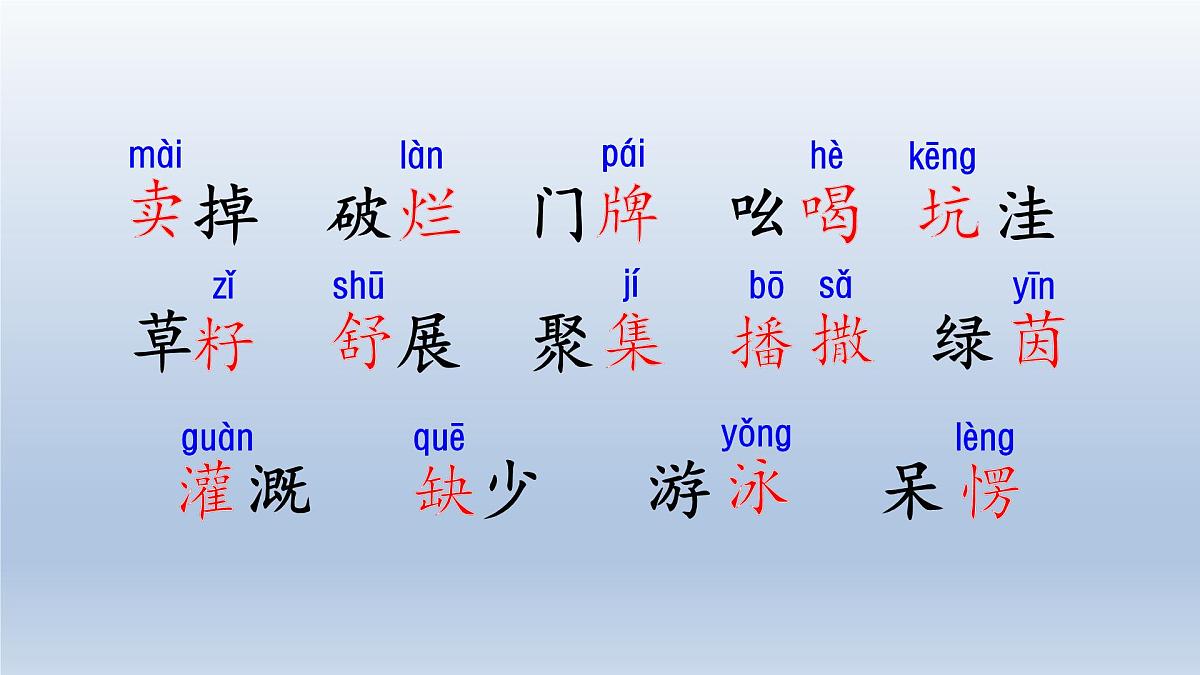 2025春二年级语文下册第7单元第21课青蛙卖泥塘第一课时课件（统编版）第7页