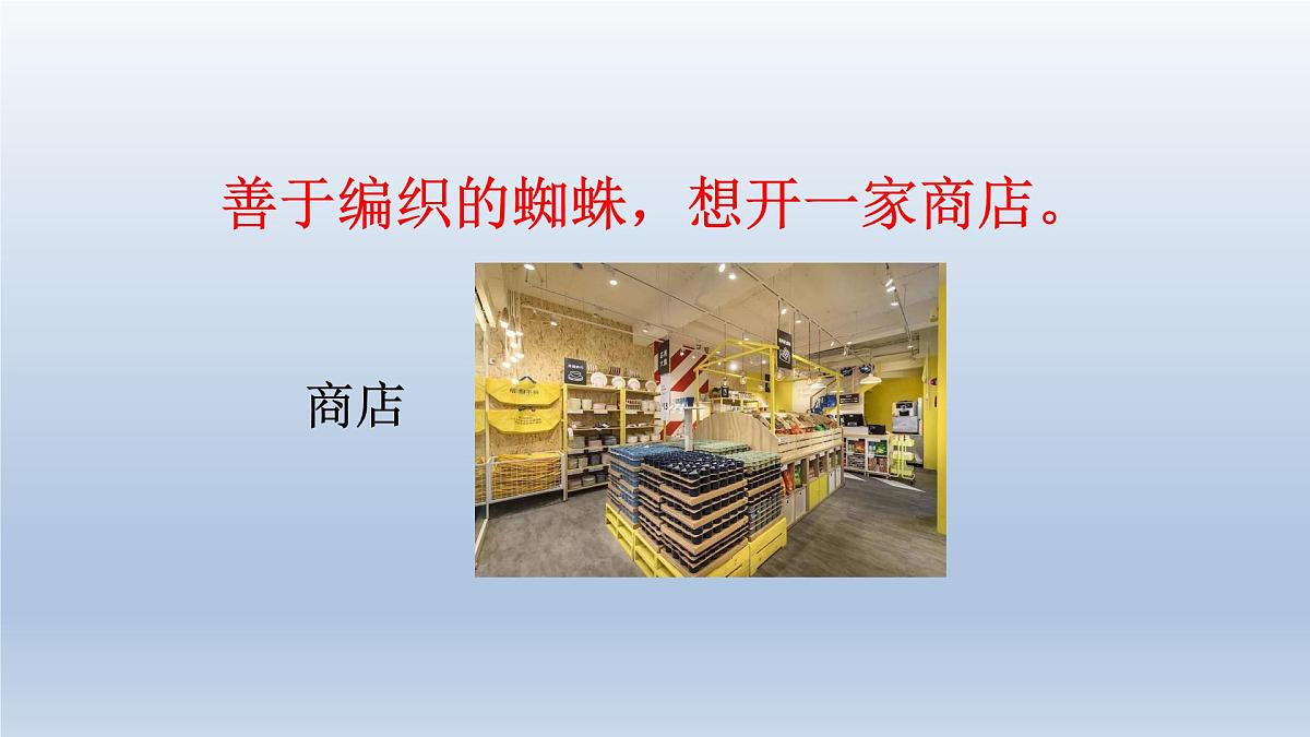 2025春二年级语文下册第7单元第20课蜘蛛开店第一课时课件（统编版）第3页