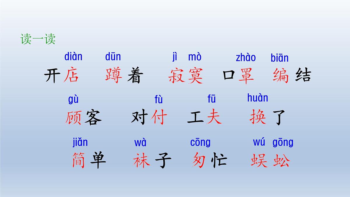 2025春二年级语文下册第7单元第20课蜘蛛开店第一课时课件（统编版）第7页