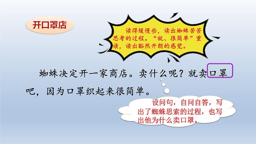 2025春二年级语文下册第7单元第20课蜘蛛开店第二课时课件（统编版）第7页