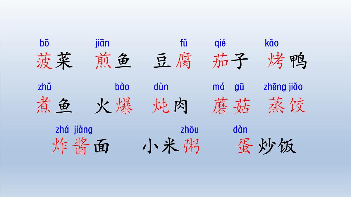 2025春二年级语文下册第3单元第4课中国美食第一课时课件（统编版）第5页