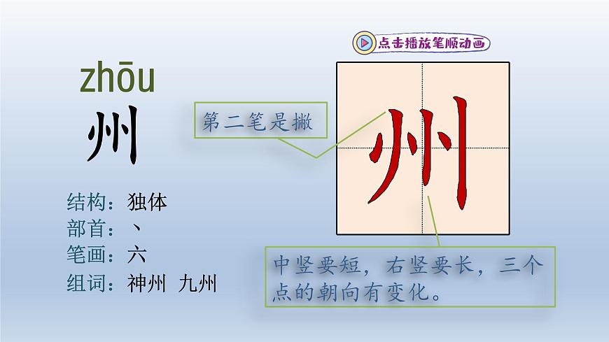 2025春二年级语文下册第3单元第1课神州谣第一课时课件（统编版）第6页