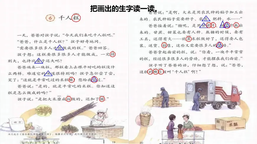 2025春二年级语文下册第2单元第6课千人糕第一课时课件（统编版）第6页