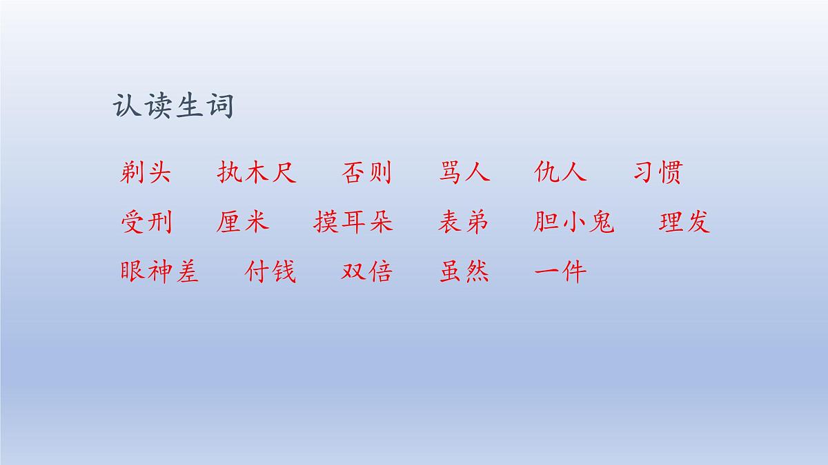 2025春三年级语文下册第6单元19剃头大师第二课时课件（统编版）第2页