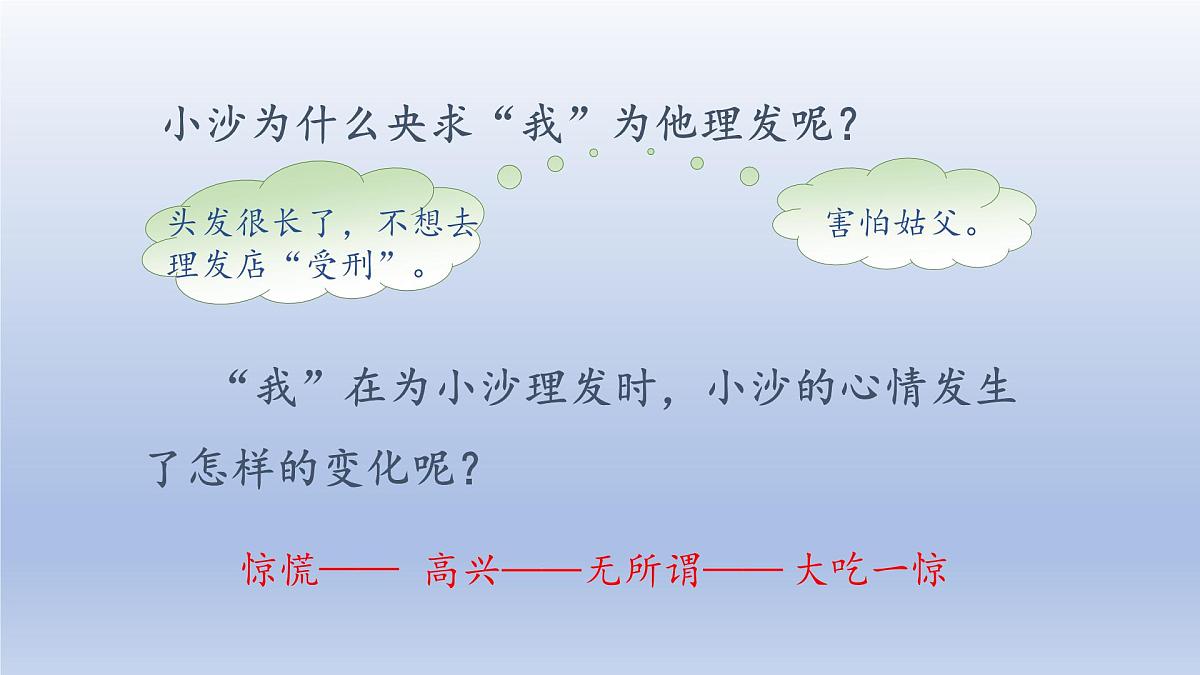 2025春三年级语文下册第6单元19剃头大师第二课时课件（统编版）第8页