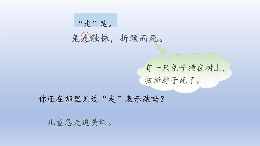 2025春三年级语文下册第2单元5守株待兔第二课时课件（统编版）第7页