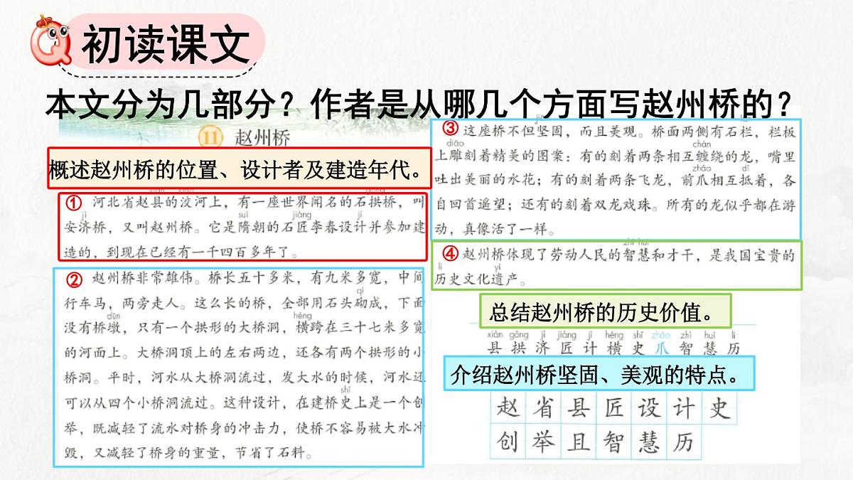 统编版（2024）三年级语文下册11赵州桥第2课时课件第5页
