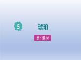 2025春四年级语文下册第二单元5琥珀课件+素材（统编版2024）