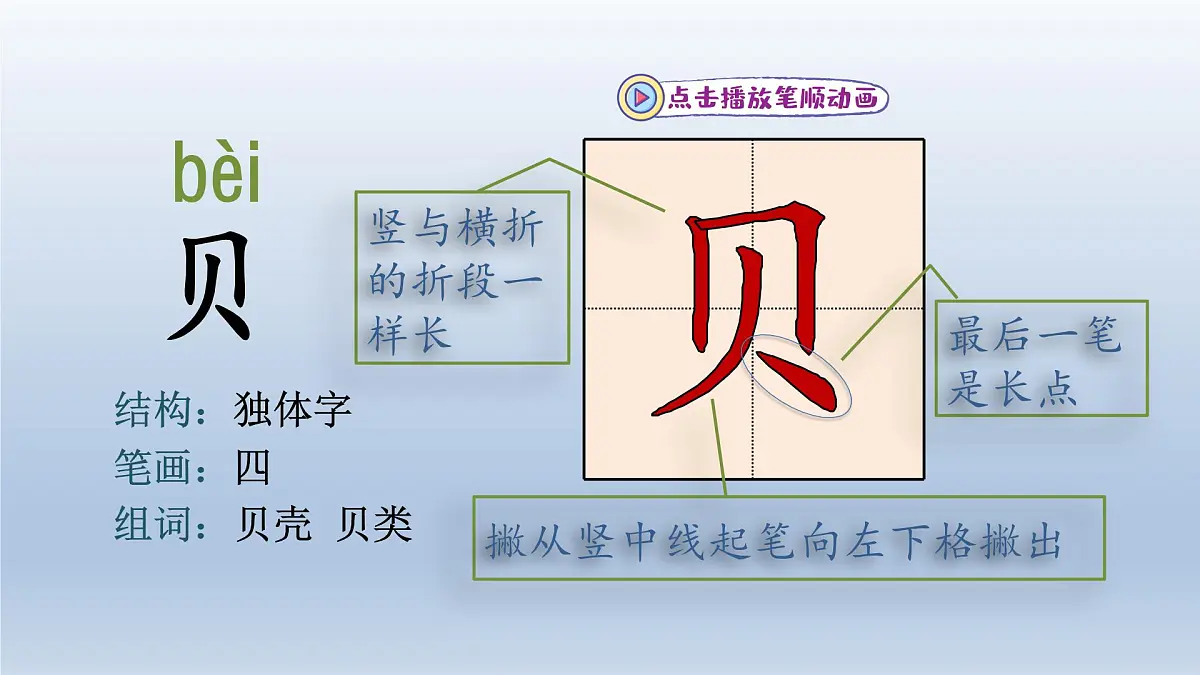 2025春二年级语文下册第3单元第3课“贝”的故事第一课时课件（统编版）第5页