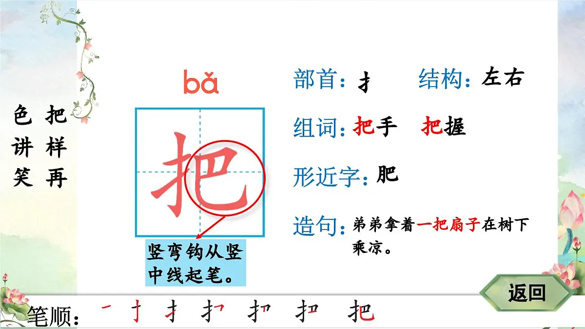 2025年新部编人教版语文一年级语文下册生字教学课件 8 夜色第4页