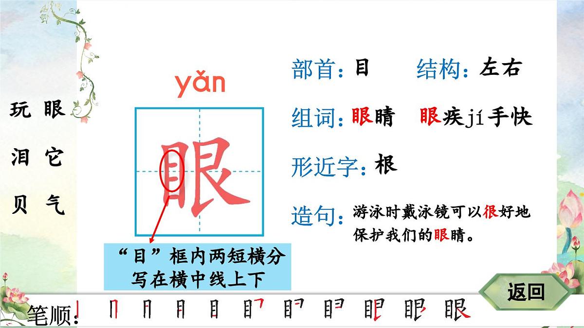 2025年新部编人教版语文一年级语文下册生字教学课件 11 浪花第4页