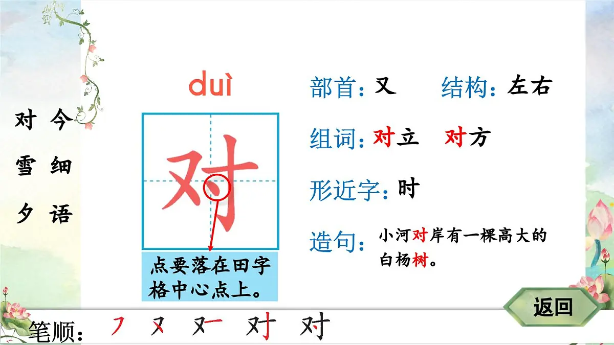 2025年新部编人教版语文一年级语文下册生字教学课件 识字6 古对今第3页