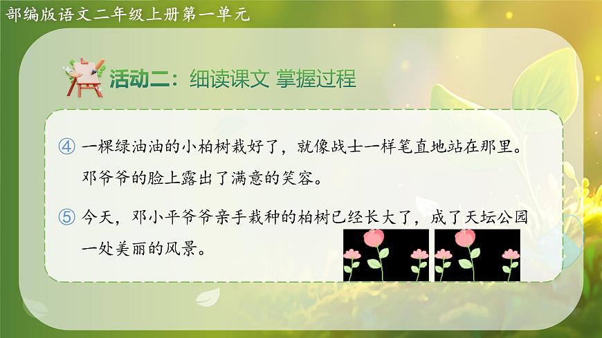 2025春部编版小学语文第一单元 4《邓小平爷爷植树》第二课时优质课件PPT（新课标）第7页