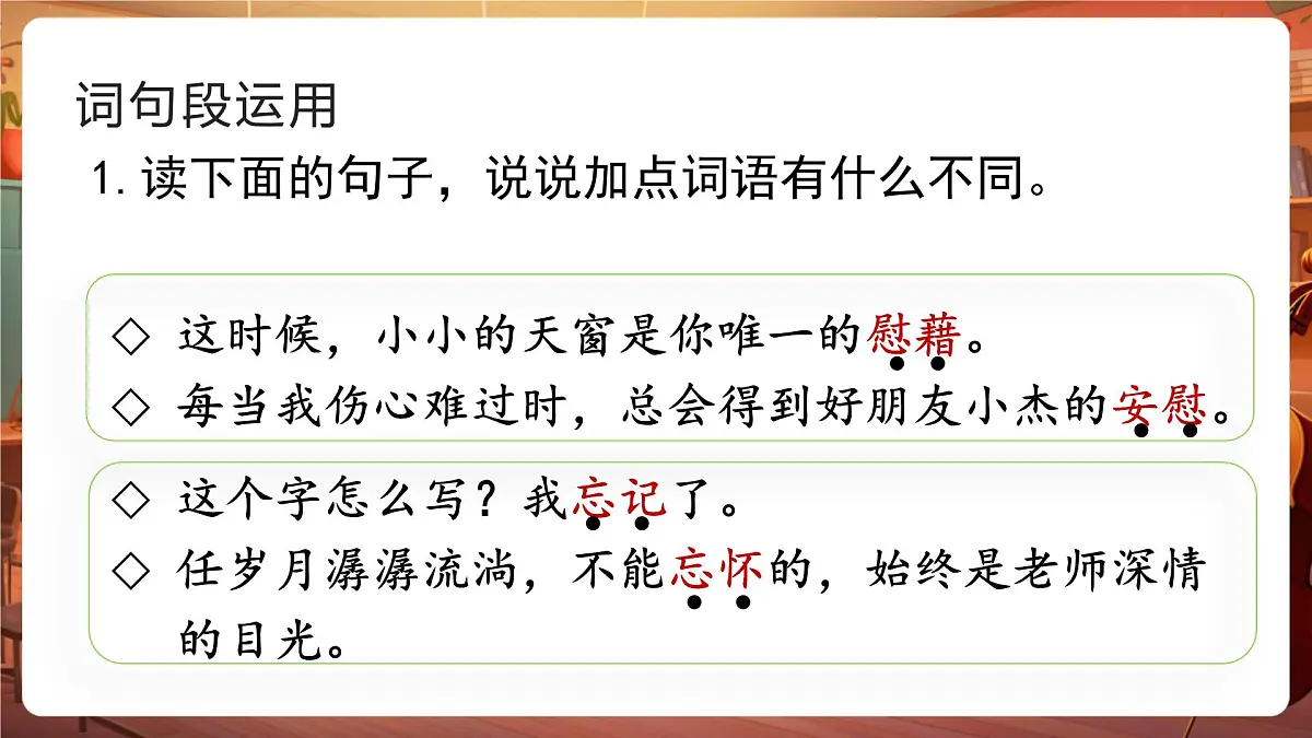 四下第8单元语文园地八 课件第6页