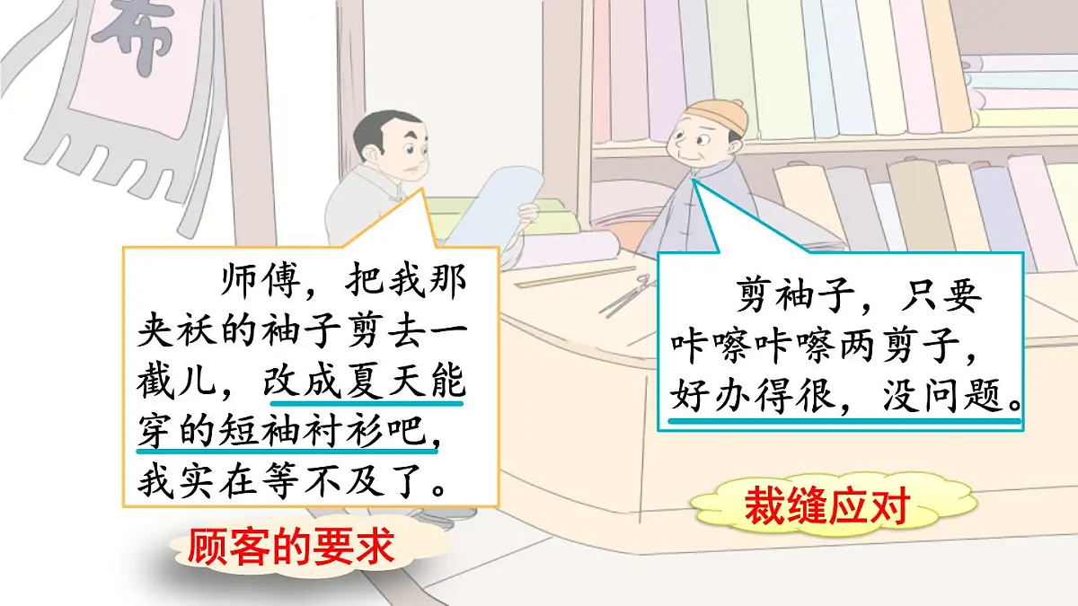 统编版（2024）三年级语文下册25慢性子裁缝和急性子顾客第2课时课件第6页
