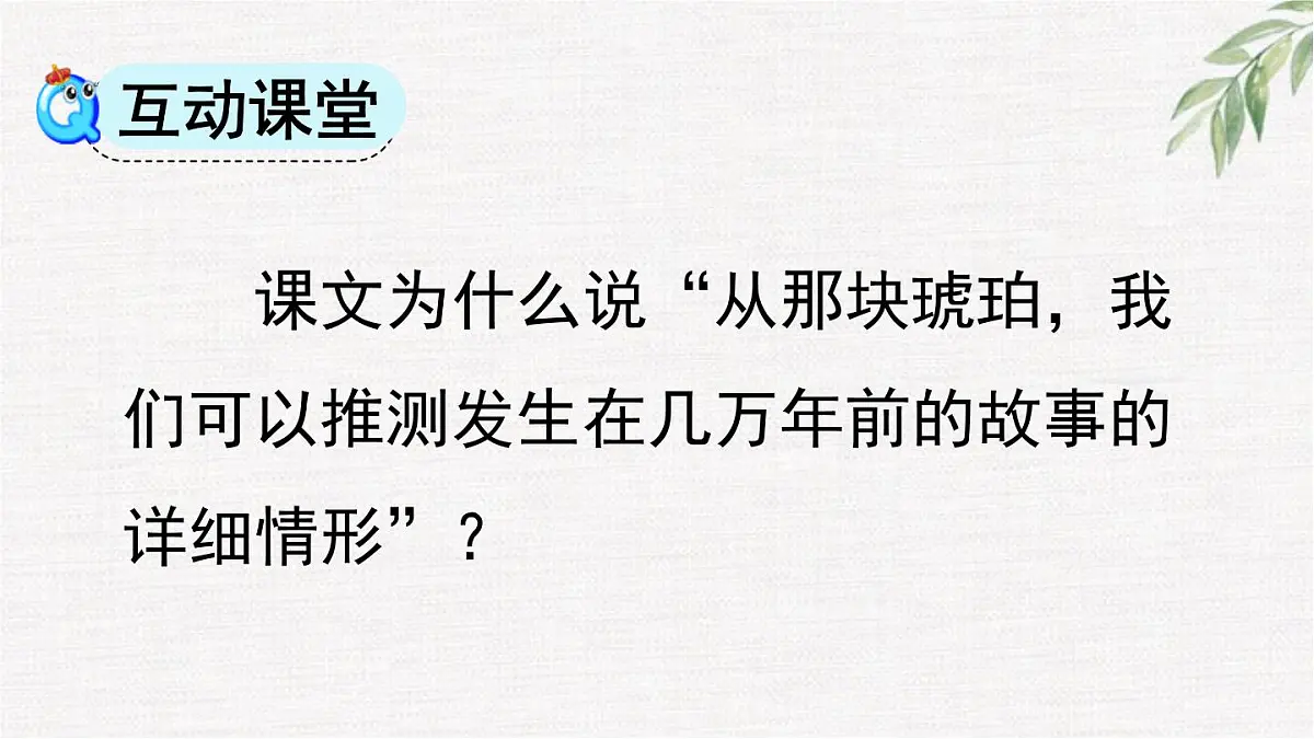 统编版（2024）四年级语文下册5琥珀第2课时课件第3页