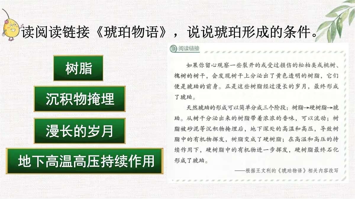 统编版（2024）四年级语文下册5琥珀第2课时课件第7页