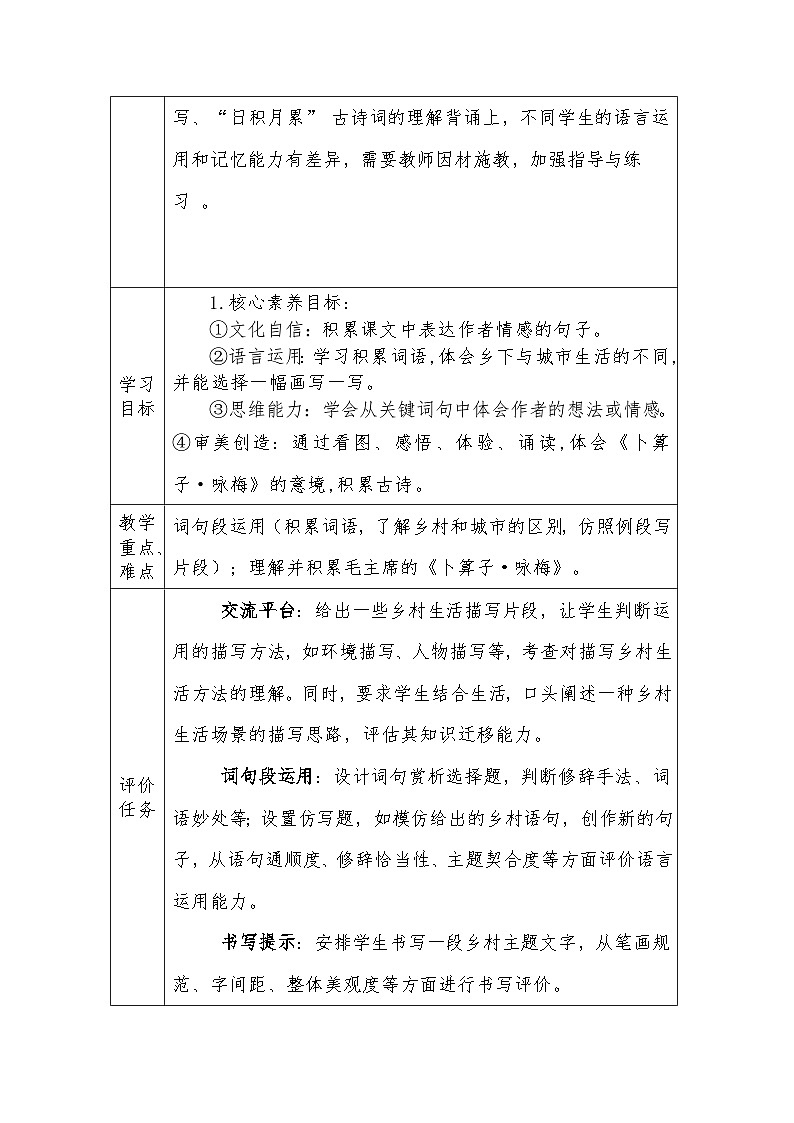 人教版语文四年级下册第一单元语文园地一（第一课时）教学设计docx第2页