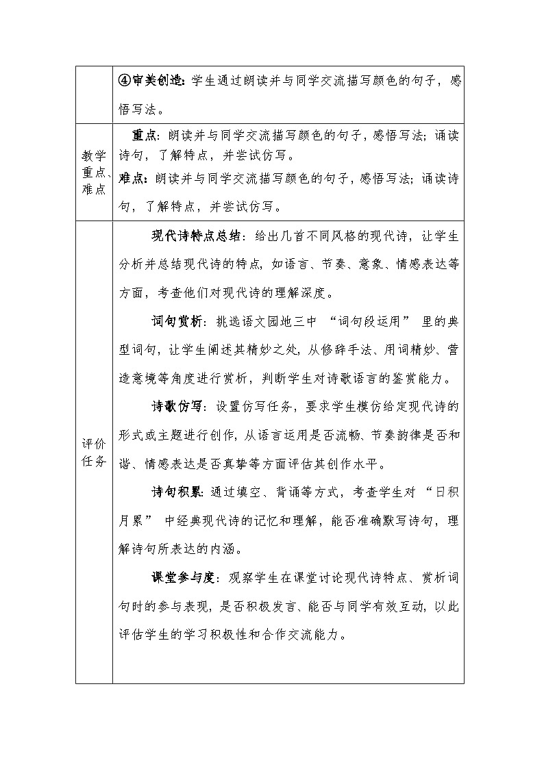 人教版语文四年级下册第三单元语文园地三（第一课时）教学设计docx第2页