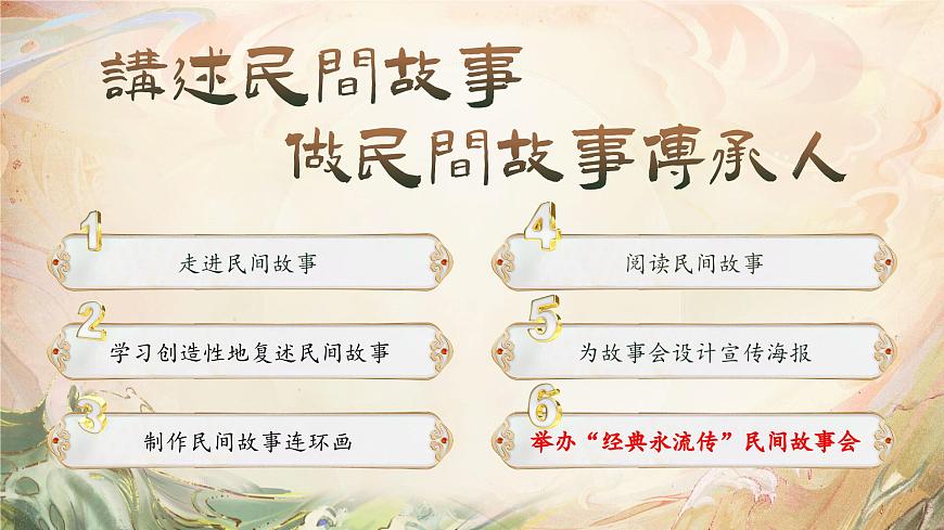 部编版2025五年级上册语文【口语交际】讲民间故事（任务六） 课件第1页