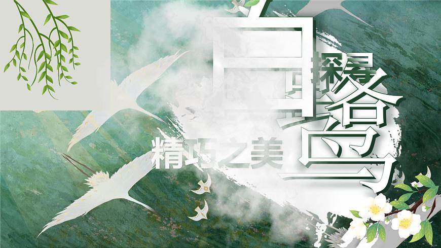 部编版2025五年级上册语文1 白鹭 课件第3页