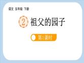 统编版（2024）五年级语文下册2祖父的园子第1课时ppt课件