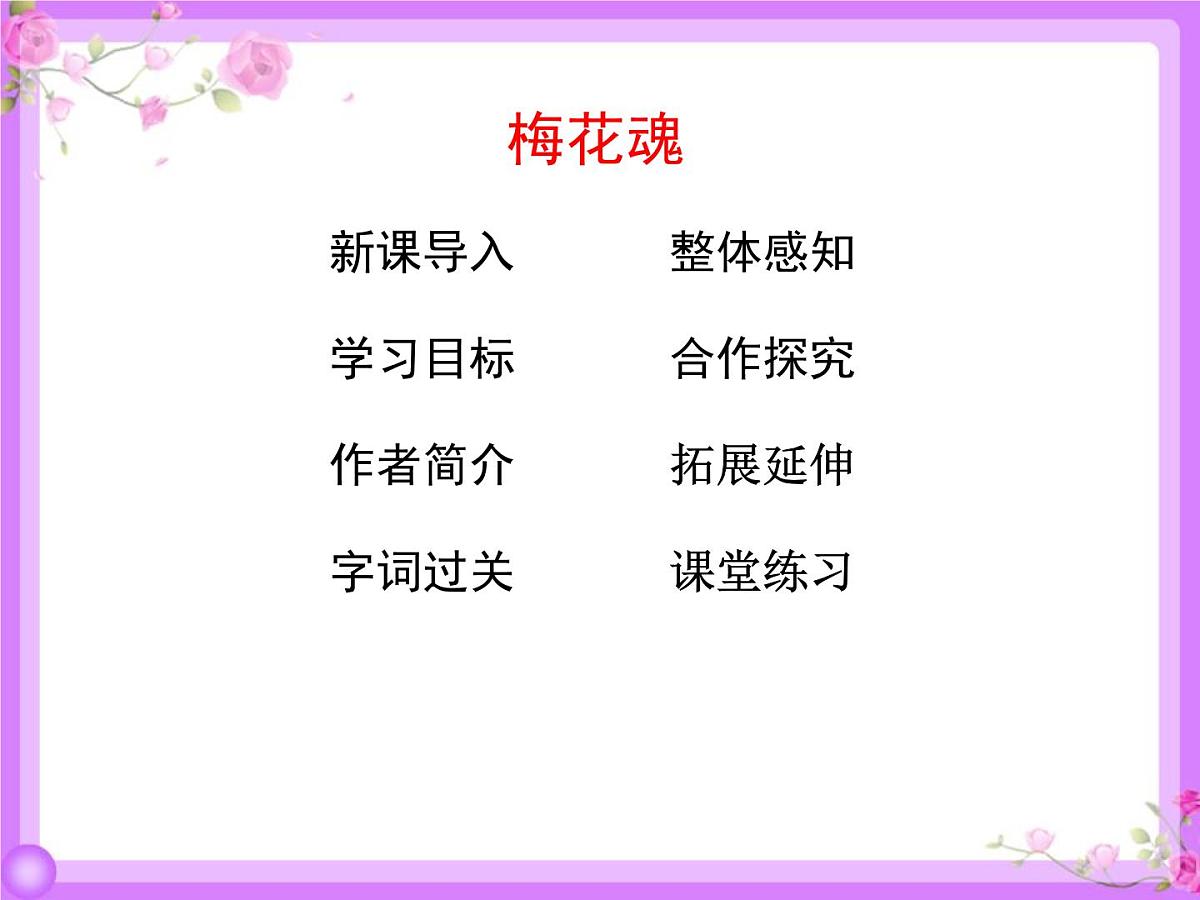 统编版（2024）五年级语文下学期4梅花魂ppt课件第2页