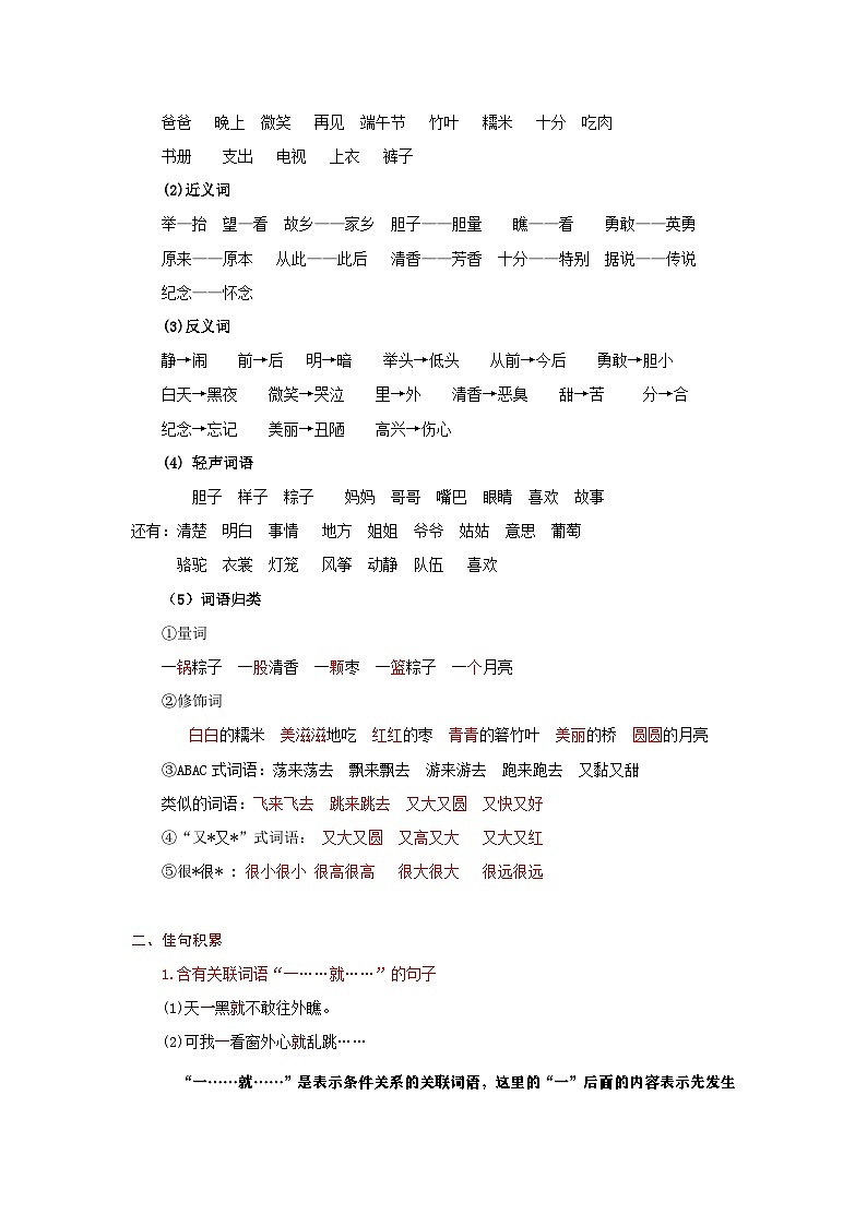 第四单元（知识清单）第2页