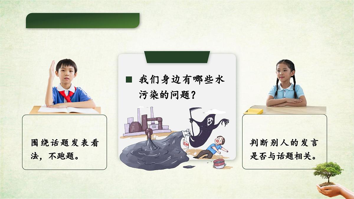 部编版2025四年级上册语文1.口语交际 我们与环境 课件第6页