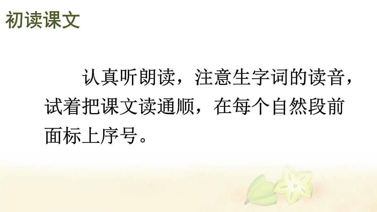 统编版二年级语文下册教学课件《画杨桃》第3页