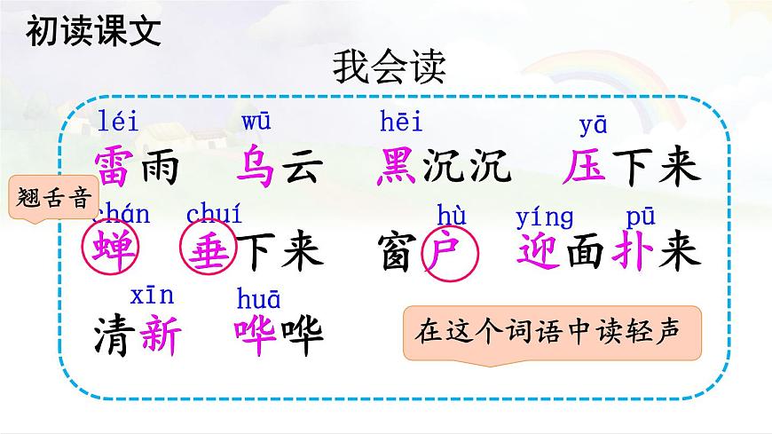 统编版二年级语文下册教学课件《雷雨》第4页