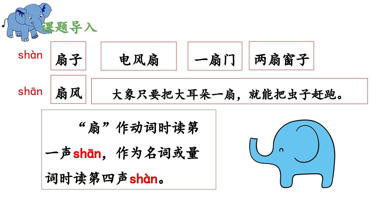 新统编版小学语文二下 课文6 19《大象的耳朵》 课件（第一课时）第7页
