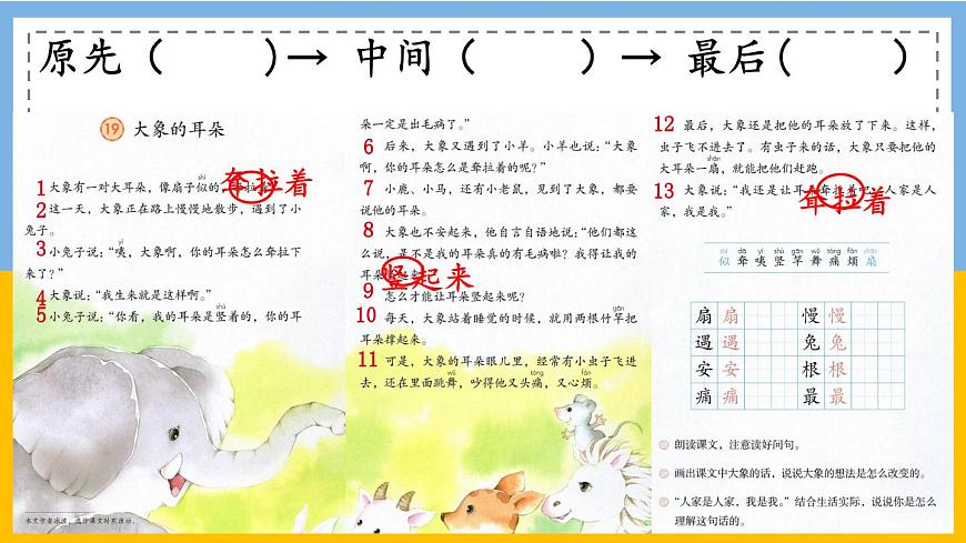 新统编版小学语文二下 课文6 19《大象的耳朵》学习任务群教学课件第5页