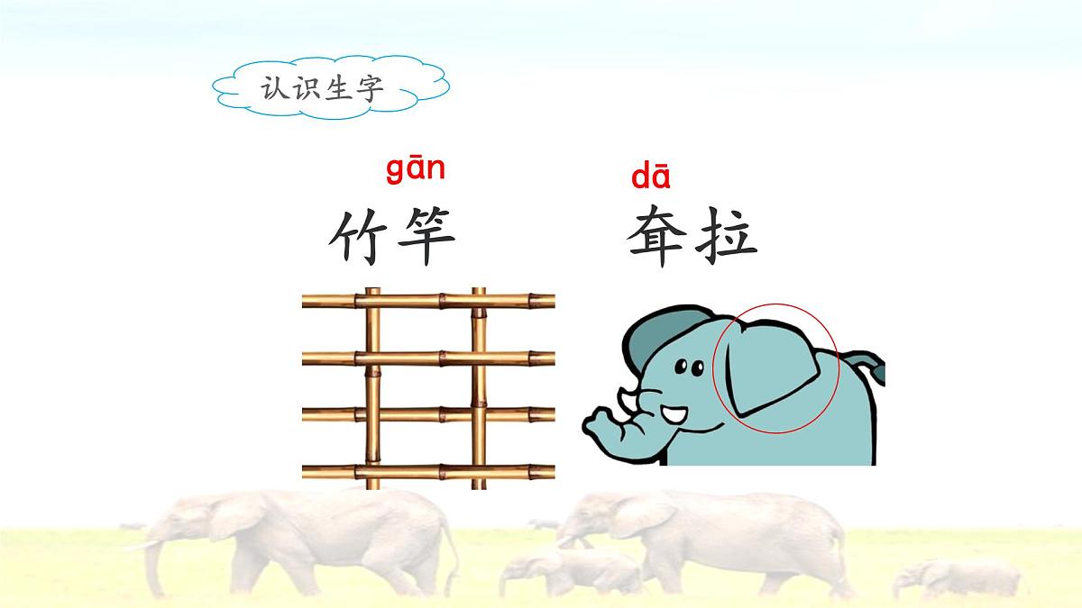 新统编版小学语文二下 课文6 19《大象的耳朵》课件（第一课时）第6页