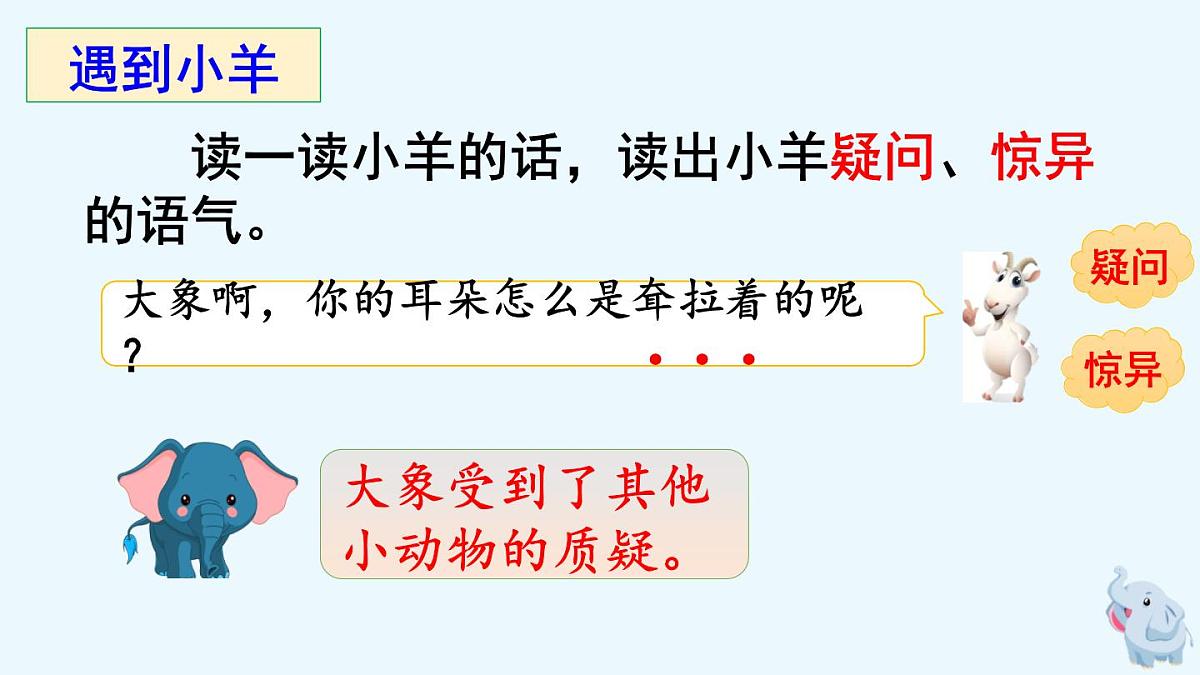 新统编版小学语文二下 课文6 19《大象的耳朵》课件（第二课时）第4页