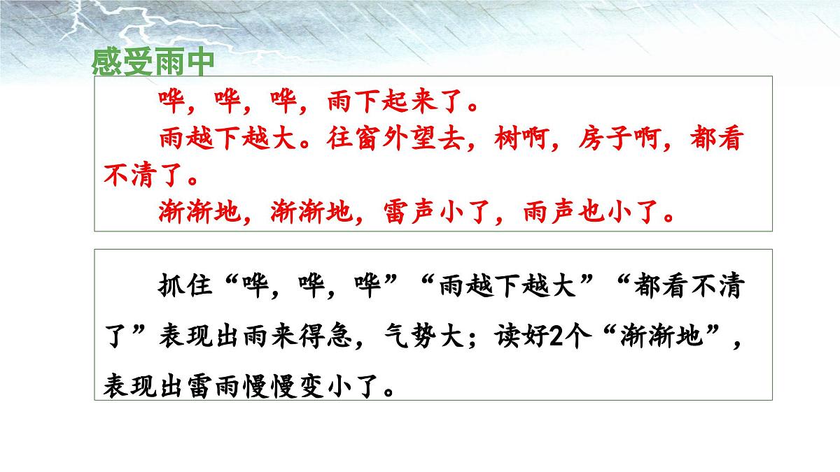 新统编版小学语文二下 课文5 16《雷雨》 课件（第二课时）第8页