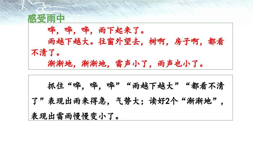 新统编版小学语文二下 课文5 16《雷雨》 课件（第二课时）第8页