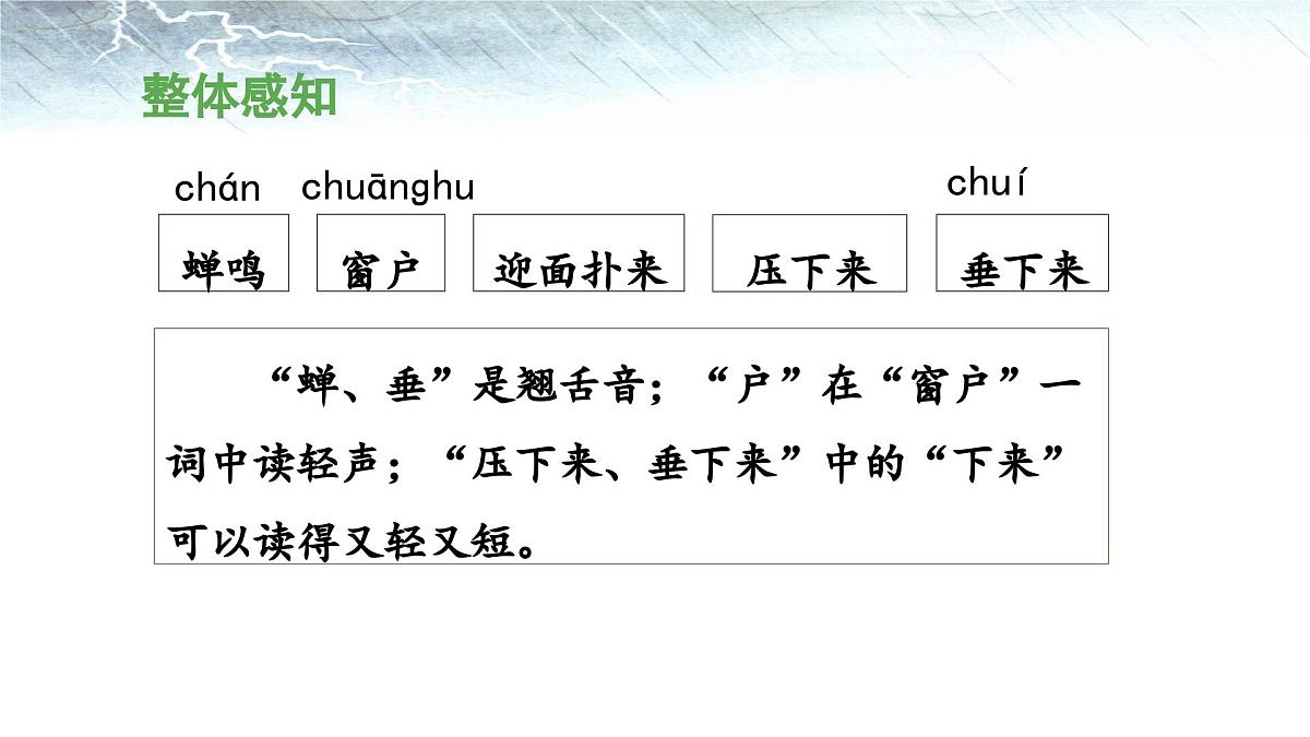 新统编版小学语文二下 课文5 16《雷雨》 课件（第一课时）第5页