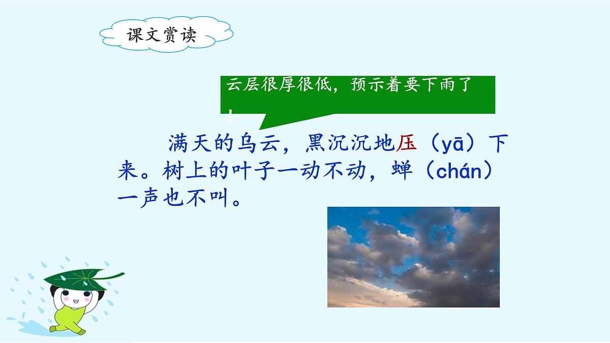 新统编版小学语文二下 课文5 16《雷雨》课件（第二课时）第6页