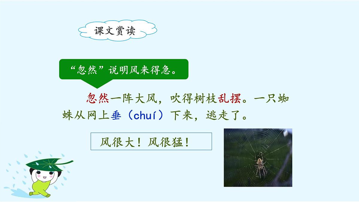 新统编版小学语文二下 课文5 16《雷雨》课件（第二课时）第8页