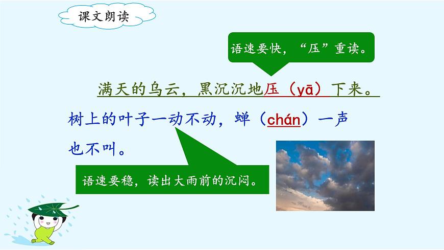 新统编版小学语文二下 课文5 16《雷雨》课件（第一课时）第8页