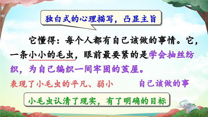 新统编版小学语文二下 课文6 22《小毛虫》课件（第二课时）第7页