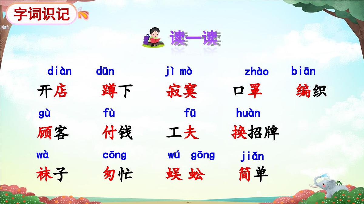 新统编版小学语文二下 课文6  20《蜘蛛开店》课件（第一课时）第5页