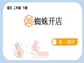新统编版小学语文二下 课文6  20《蜘蛛开店》新课标课件（第一课时）