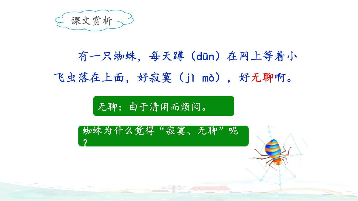 新统编版小学语文二下 课文6  20《蜘蛛开店》课件（第二课时）第8页