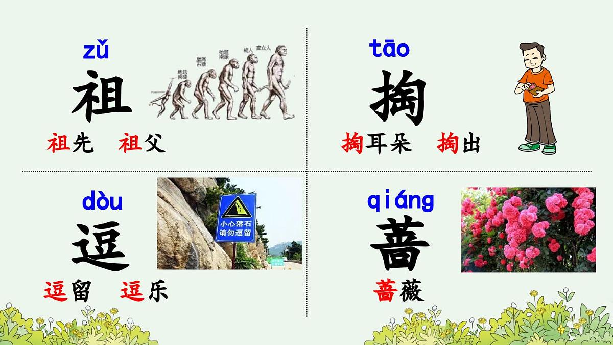 新人教统编小学语文二下 课文7 23《祖先的摇篮》课件（第一课时）第6页