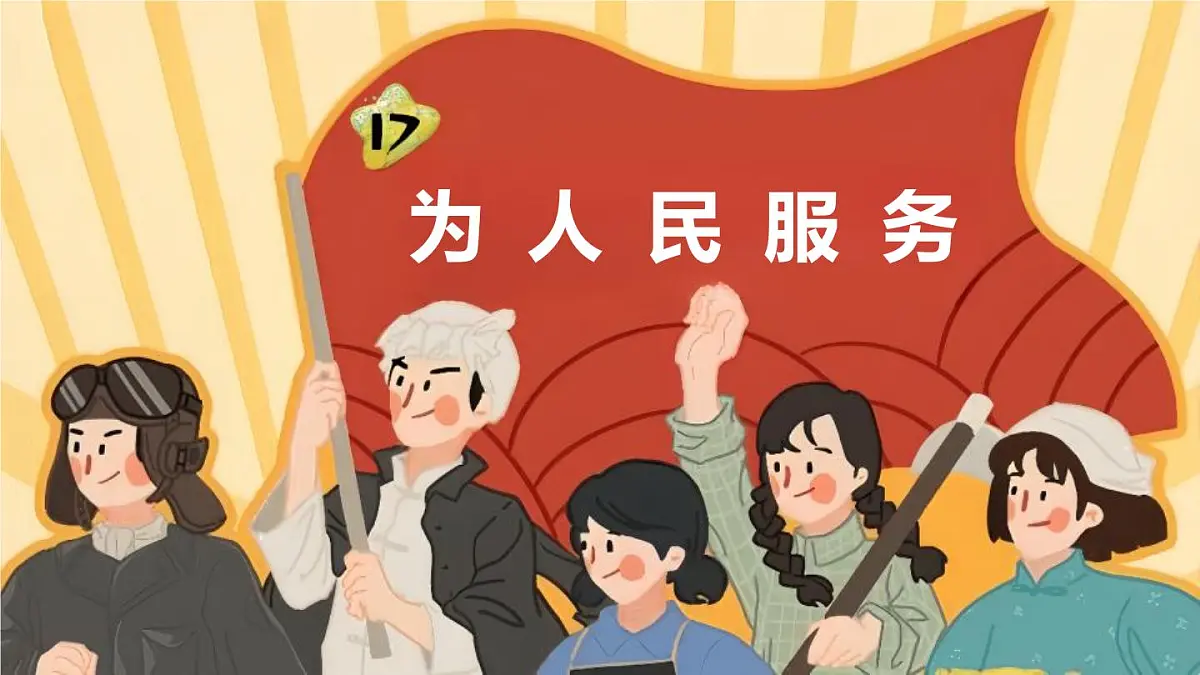 统编版（2024）六年级语文下学期12为人民服务ppt课件第1页