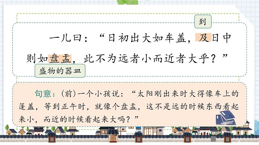 统编版（2024）六年级语文下学期14文言文二则-两小儿辩日课件第6页