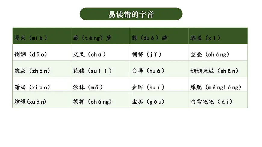 四年级语文下册 第三单元（复习课件）-2024-2025学年四年级语文下学期期中复习讲练测（统编版）第7页